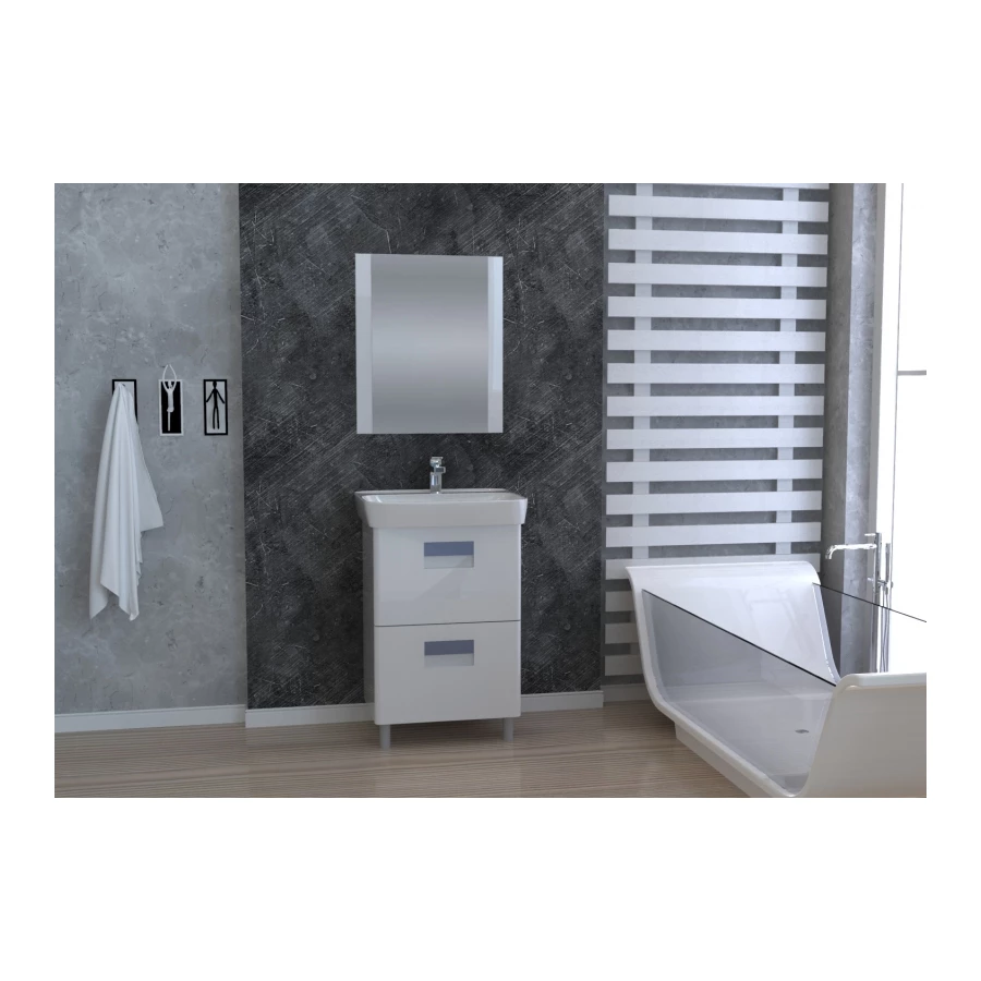 Тумба под умывальник АВН Сорренто 60 115.01 белый