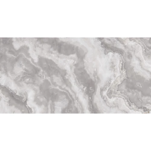 Керамогранит Realistik Bridgetown Polished Silver Carving глянцевый серый 120х60 см