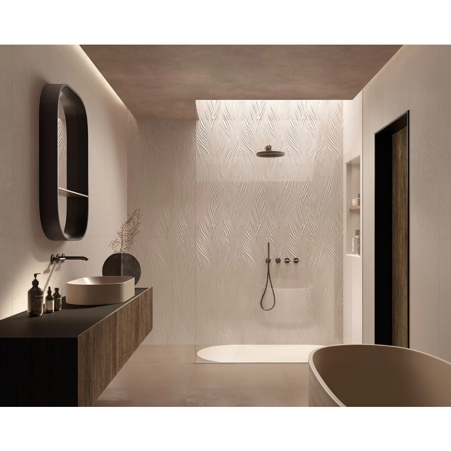 Плитка настенная Fap Ceramiche True Color Fossil RT матовая серая fTDU 120x50 см