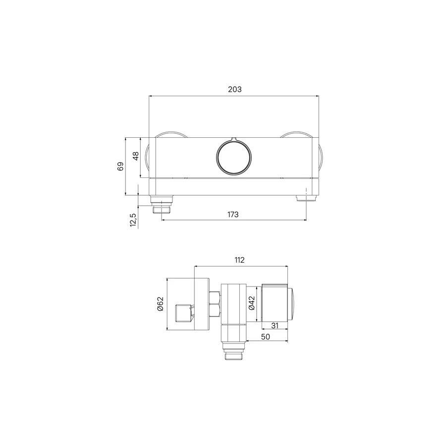 Смеситель Iddis для ванны с управлением Push Control Slide SLISBBTi02WA