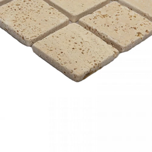 Мозаика Bonaparte Каменная мозаика Organic 48х48 матовая бежевая 30,5х30,5 см