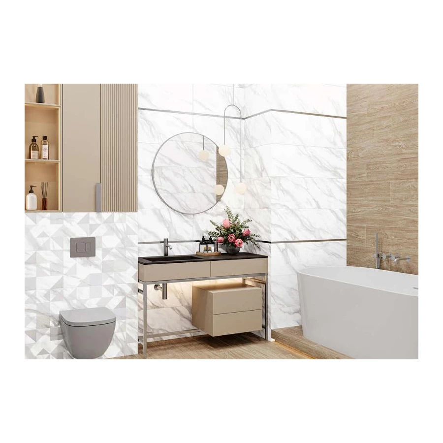 Плитка облицовочная ALMA Ceramica Iceberg 5 шт в уп 48,6 м в пал TWU93IBR07R 90х30х1,05 см