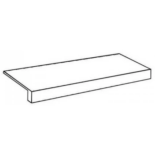 Ступень фронтальная из керамогранита Italon Магма X2 Графит серая 620070003029 60х33 см