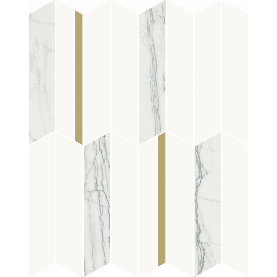 Мозаика Italon 3D Экспириенс Уайт Глосcи инфинити 600110000971 38.7х30.7 см