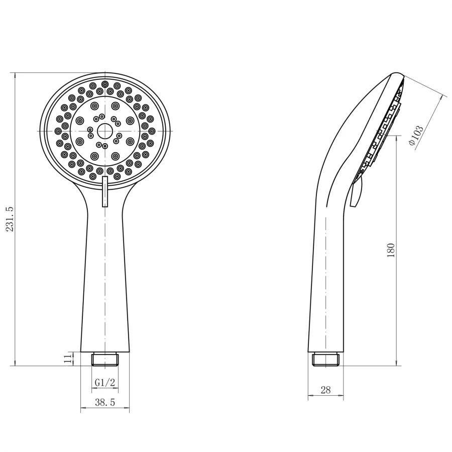 Душевая лейка Fashun A006