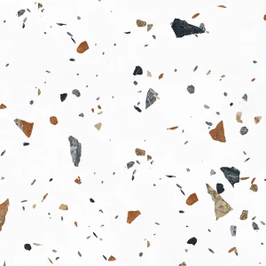 Керамогранит Laparet Terazzo Bianco карвинг матовый цветной 60х60 см