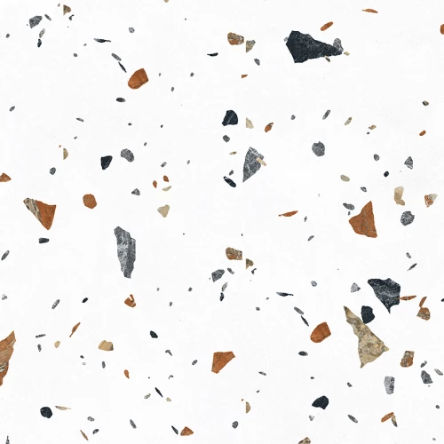 Керамогранит Laparet Terazzo Bianco карвинг матовый цветной 60х60 см