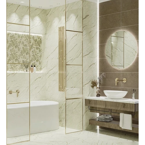 Плитка напольная Azori Река / River матовая бежевая 00-00110551 42х42 см