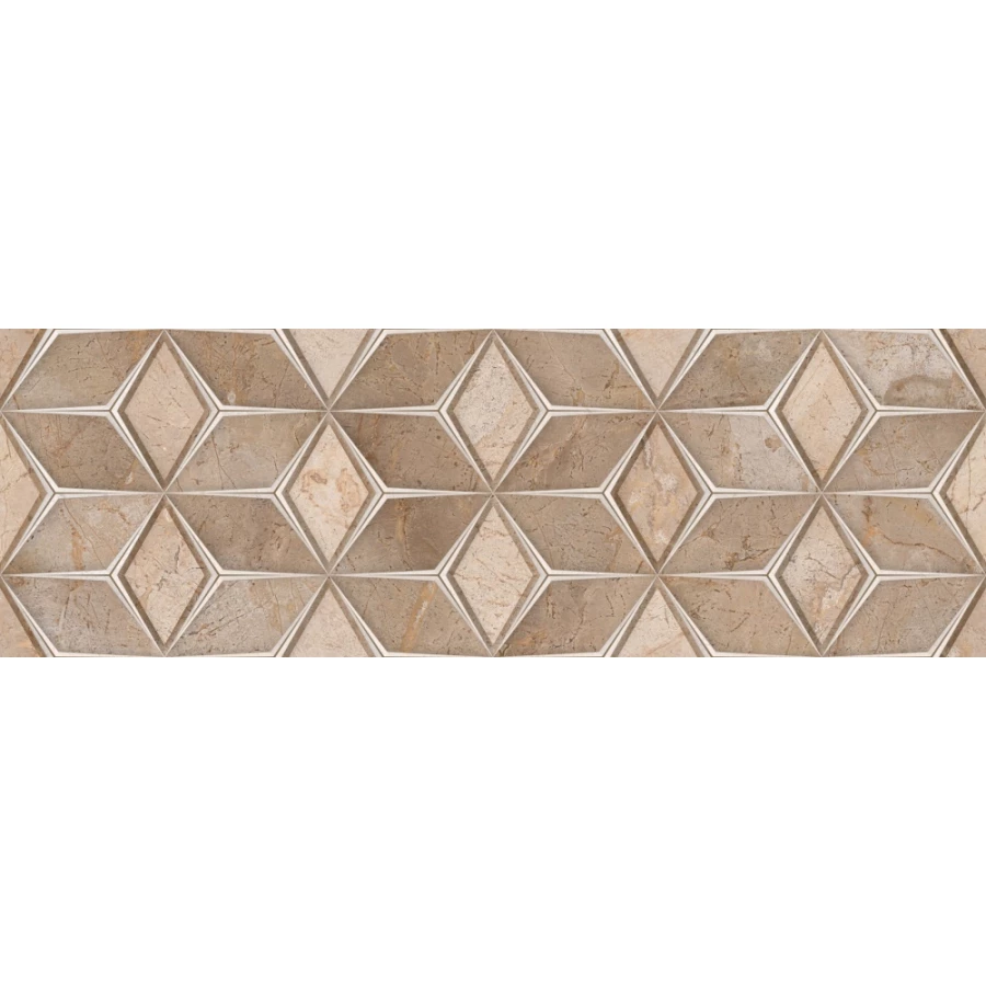 Плитка настенная Primavera Empressa Brown Decor 04 carving DC06-04 90х30 см