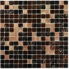 Мозаика Bonaparte Стеклянная мозаика Nova 20х20 глянцевая коричневая 32,7х32,7 см