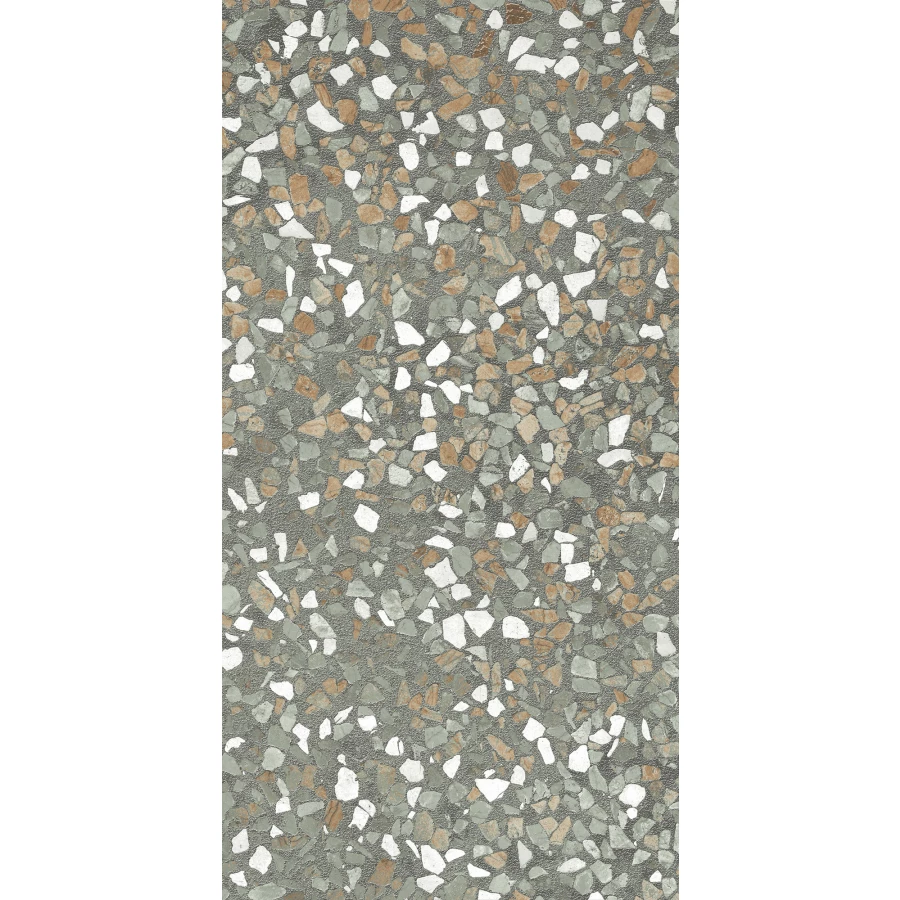 Керамогранит Creanza Veneziano Terra Verde Shape+Glue Art 3D-глазурь матовый зелёный SH1009-G 120х60 см