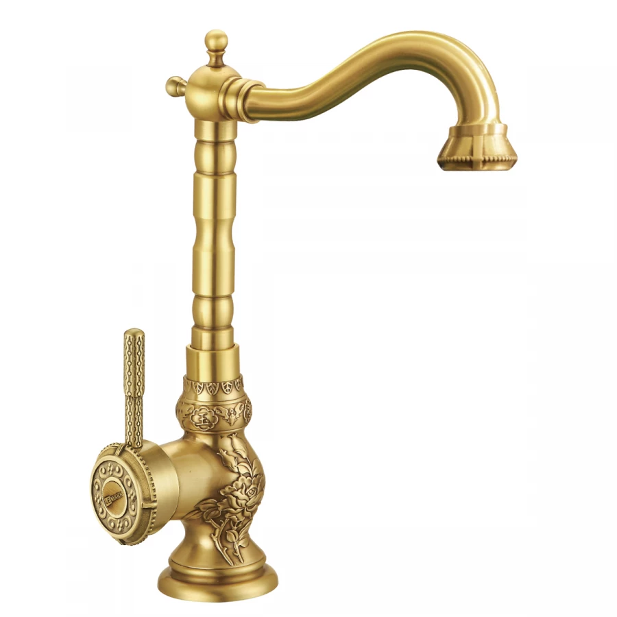 Смеситель для кухонной мойки Lemark Jasmine LM6645B бронза