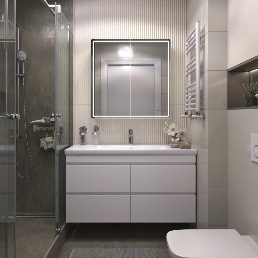 Зеркало шкаф Vigo Geometry Comfort 800 навесной 221 79.6x79 см