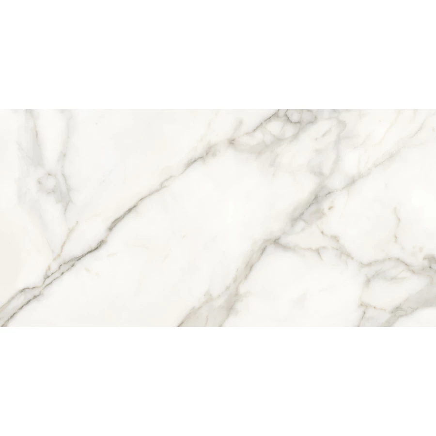 Керамогранит Cersanit Futura тонкий Gold Venice полированный белый ректификат A17121 120х60 см