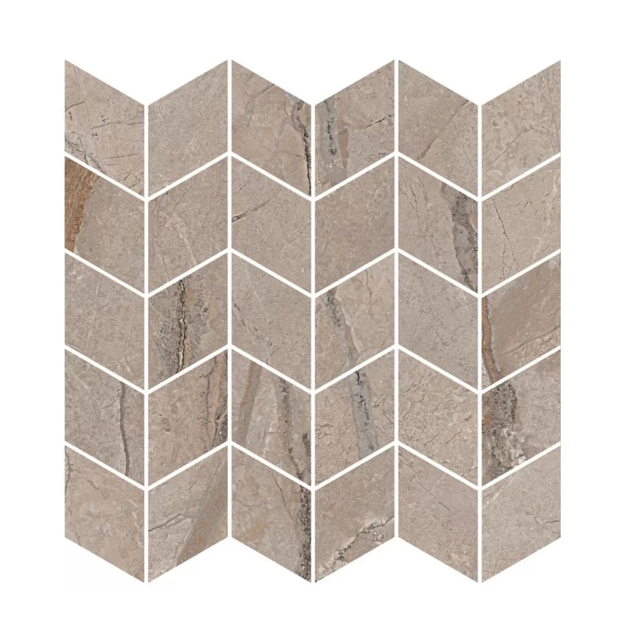 Плитка настенная Kerama Marazzi Ифран Декор мозаичный обрезной глянцевый светло-бежевый KMD2MSM014BR 31,2х30 см