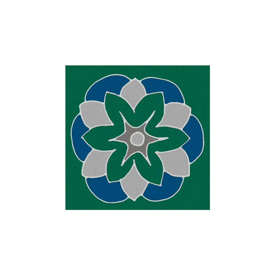 Вставка Kerama Marazzi Анвер 6 зеленый OS\B176\21052 4,85х4,85 см