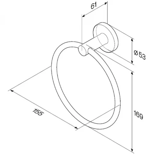 Кольцо для полотенец Am Pm X-Joy хром A85A34400