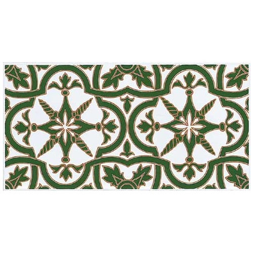 Плитка настенная Cas Ceramica Triana Verde глянцевая зеленая 28х14 см