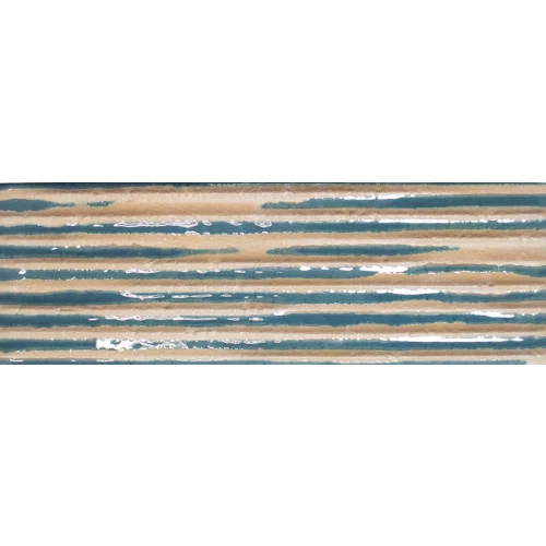 Керамогранит WOW Касабланка Сб Cомб Азуре / Casablanca Сb Comb Azure глянцевый синий 135396 15х5 см