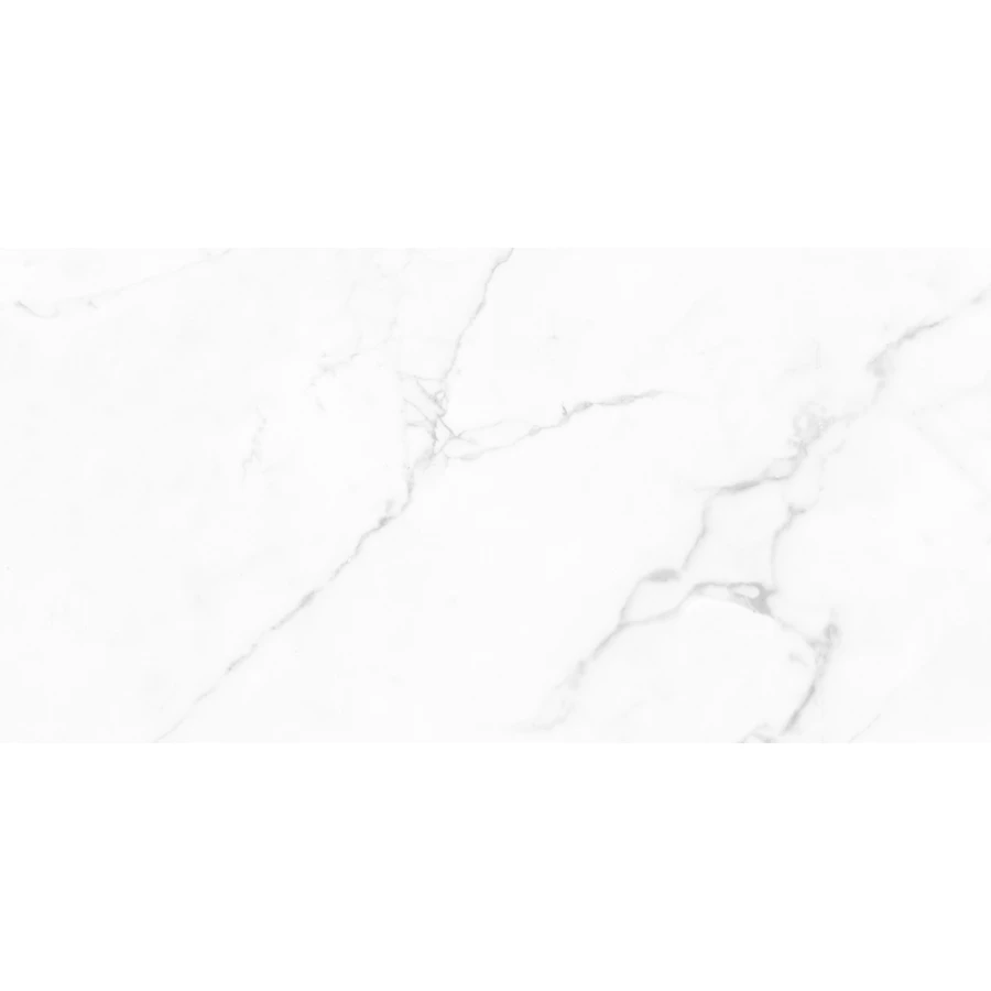 Керамогранит Cersanit Futura тонкий Deep Calacatta полированный белый ректификат A17127 120х60 см
