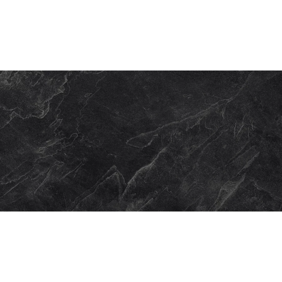 Керамогранит Laparet Archie Nero Pro R10GR STR матовый чёрный 120х60 см