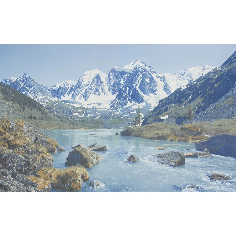 Панно Gracia Ceramica Davos blue 01 50x80 см панно из 4-х шт