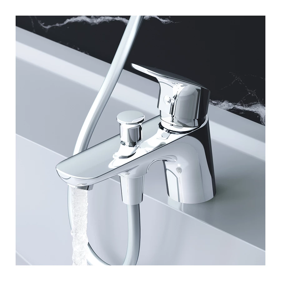 Смеситель для ванны и душа Am Pm Like для установки на борт ванны F8010232