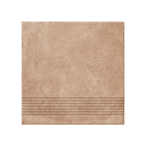 Ступень Cersanit Carpet CP4A156 рельеф темный бежевый 29,8х29,8 см