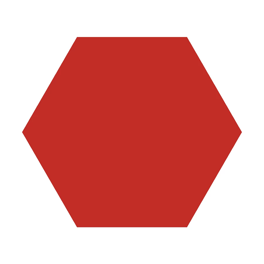 Керамогранит Codicer Basic Hex.25 Red 25x22 см