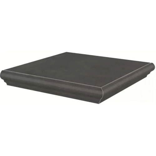 Ступень угловая Kerama Marazzi Хадду матовая темно-серая KM4040G0041NGTA 34x34 см