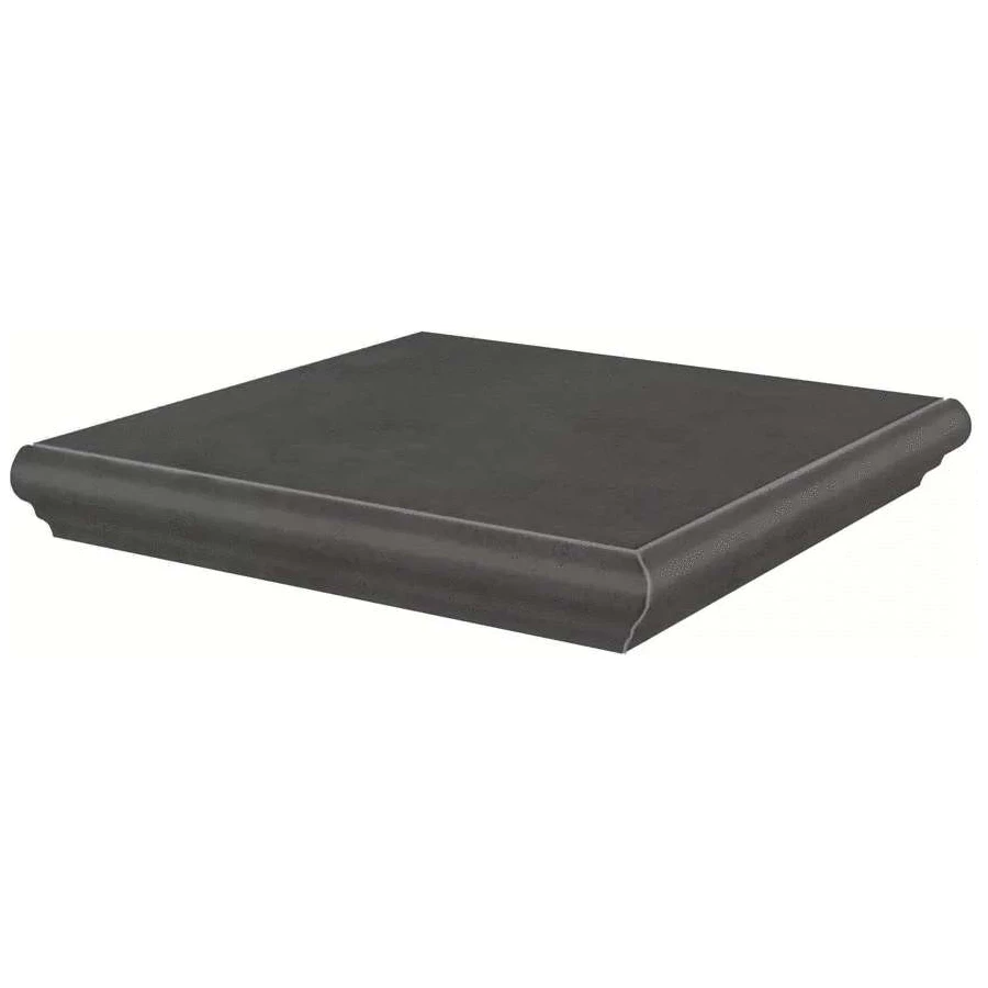 Ступень угловая Kerama Marazzi Хадду матовая темно-серая KM4040G0041NGTA 34x34 см