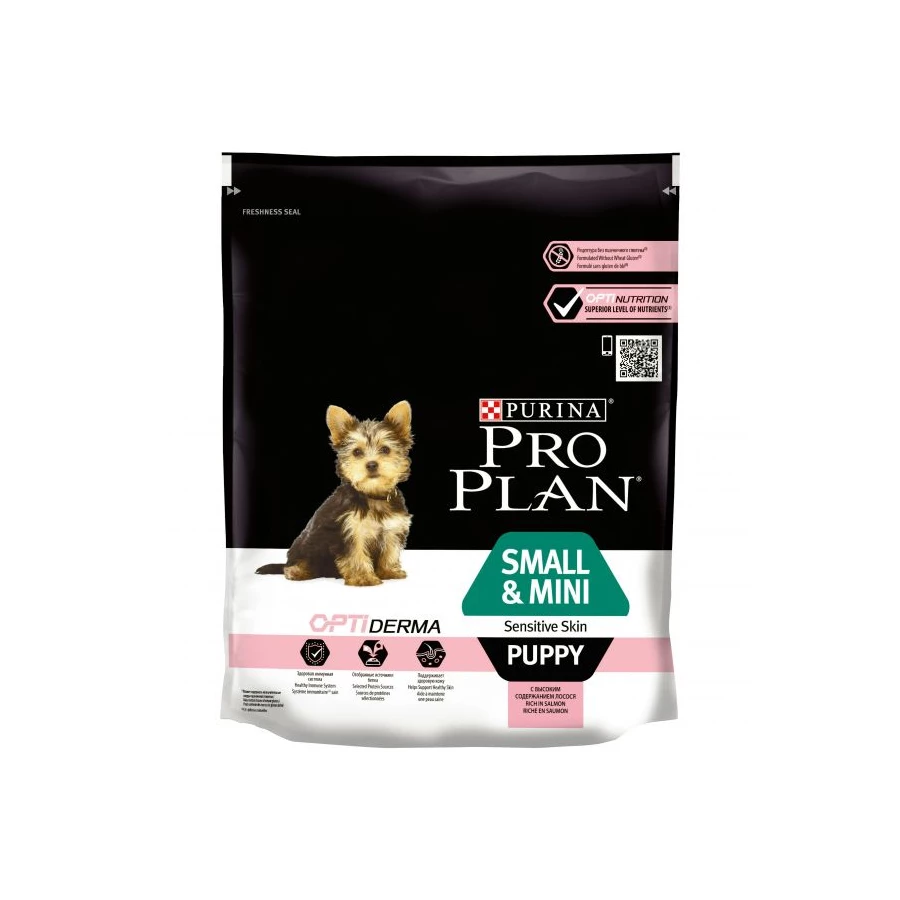 Сухой корм для щенков мелких и карликовых пород ProPlan Puppy Small&Mini Sensitive Skin с чувствительной кожей Лосось 700 г