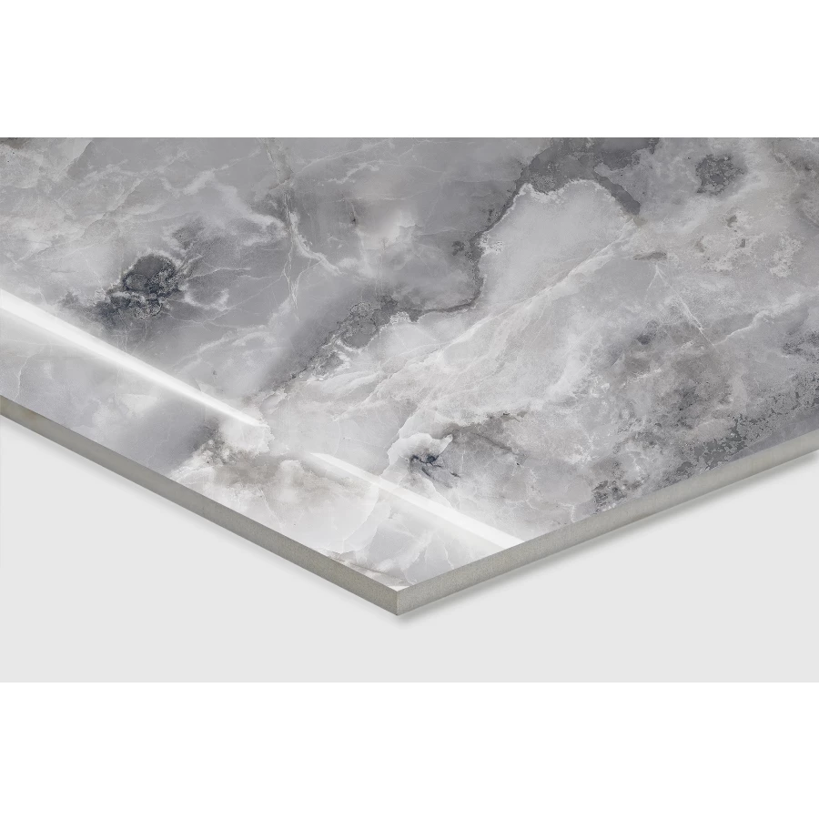 Керамогранит Arcadia Ceramica Invisible Onyx Grey Full Polished серый FP1026-A 120х60 см