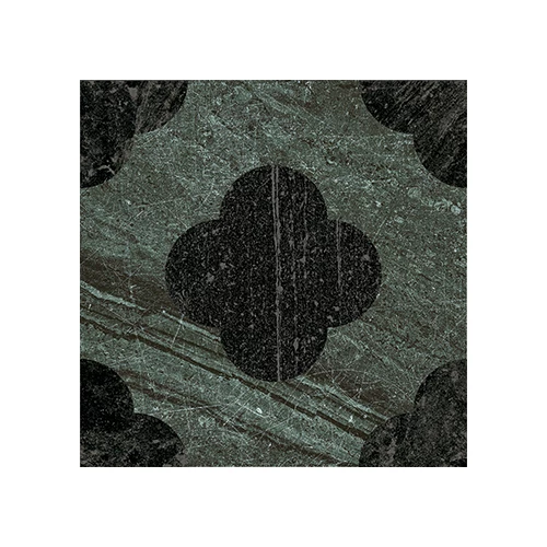 Керамогранит 41zero42 Денди Пин Греен Блацк / Dandy Pin Green Black матовый черный 4101204 18,6х18,6 см