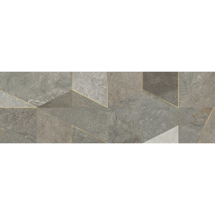 Плитка настенная ALMA Ceramica Land матовая серая TWU3090LAN74R 90х30 см