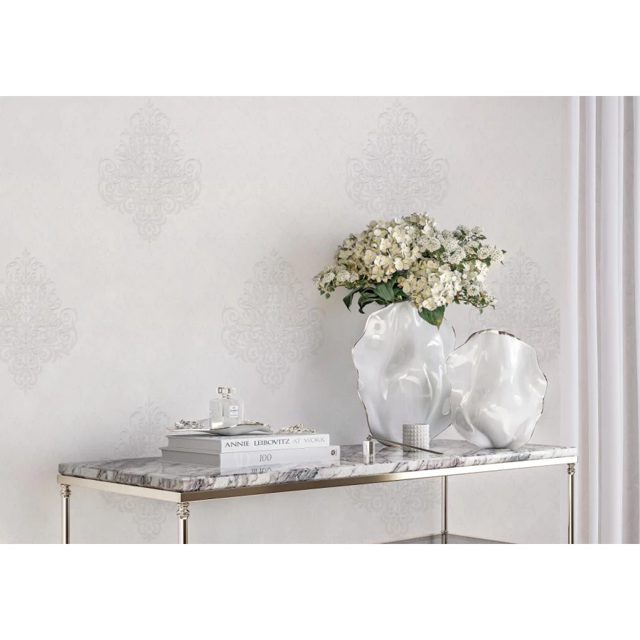 Обои флизелиновые Palitra Life Massandra белые PL72411-12 1,06х10,05 м
