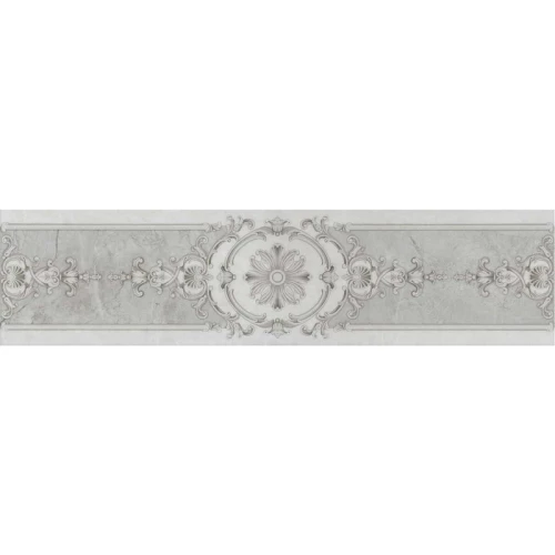 Плитка настенная Kerama Marazzi Монте Тиберио 2 Бордюр глянцевый серый VT\A654\48010R 80x19,8 см