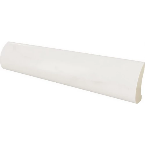 Плитка керамическая Equipe Каррара Pencil Bullnoce Carrara / Carrara Pencil Bullnoce глянцевая белая 23104 15х3 см