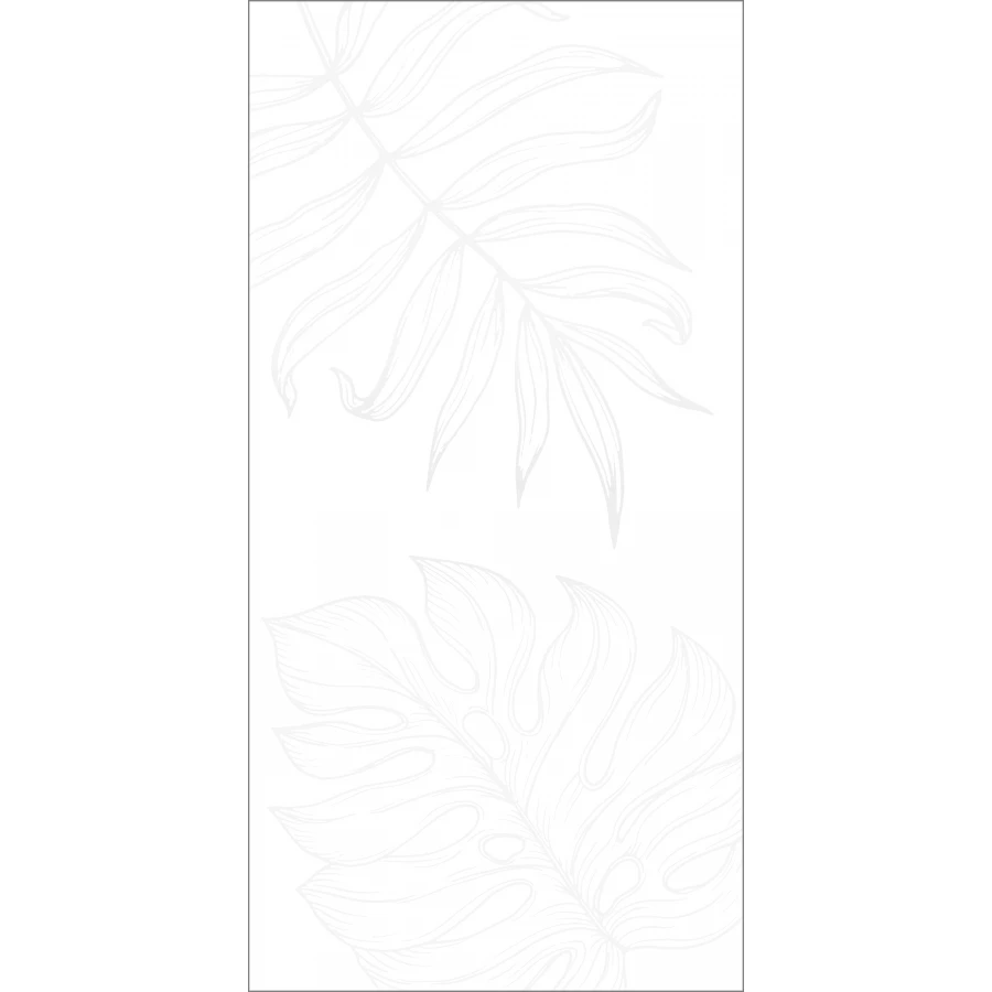 Керамогранит Global Tile Lavina ботаника матовый белый GT1206016603MDR2 120х60 см