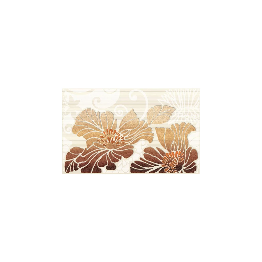 Декор Нефрит-Керамика Кензо коричневый 96-54-13-7501 40х25