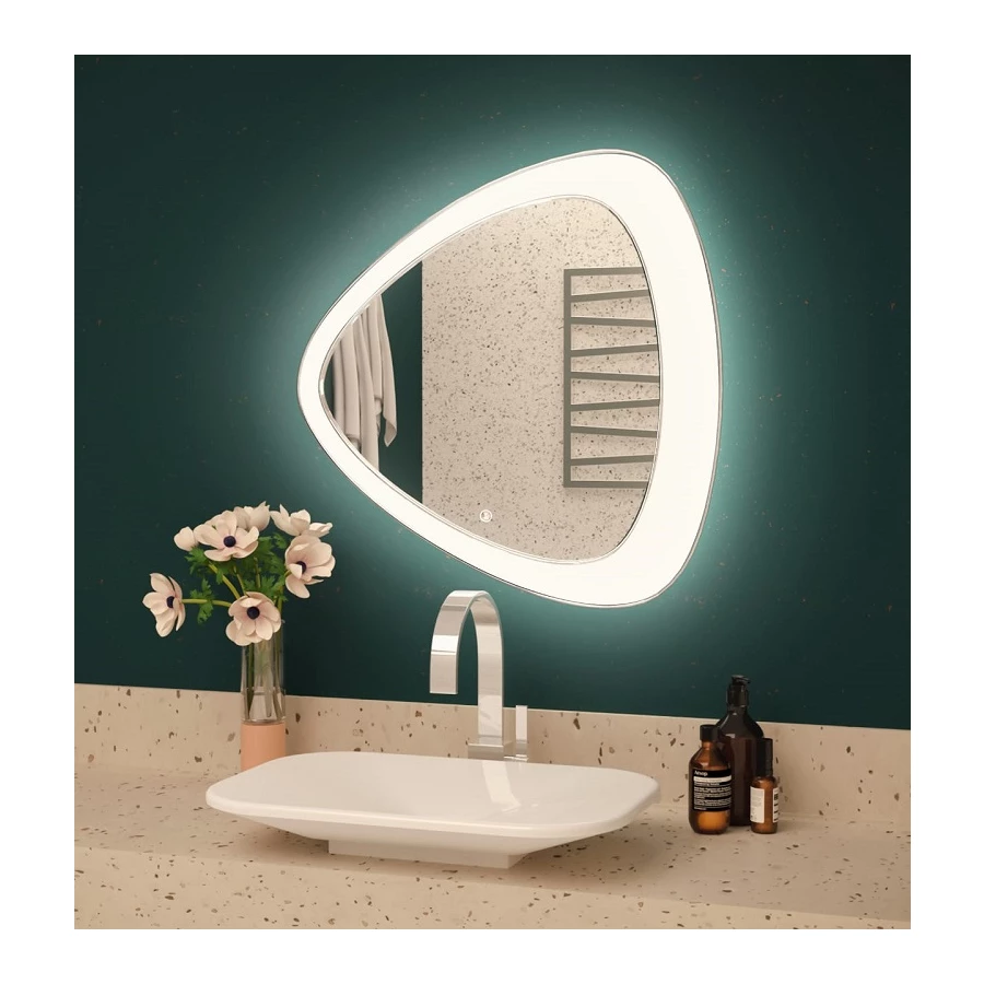 Зеркало Azario Edda влагостойкое с подсветкой и диммером с гравировкой CS00063649 70х70 см