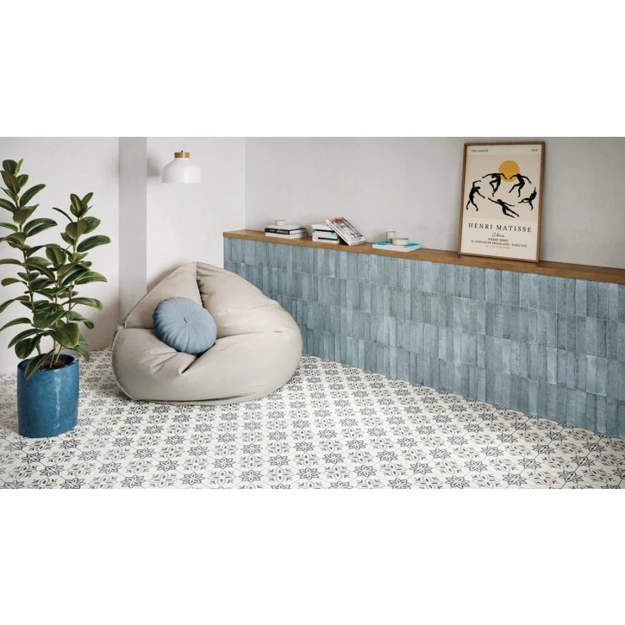 Керамогранит Harmony Peronda Provenza Blue Bloom матовый многоцветный 3386037791 22,3х22,3 см