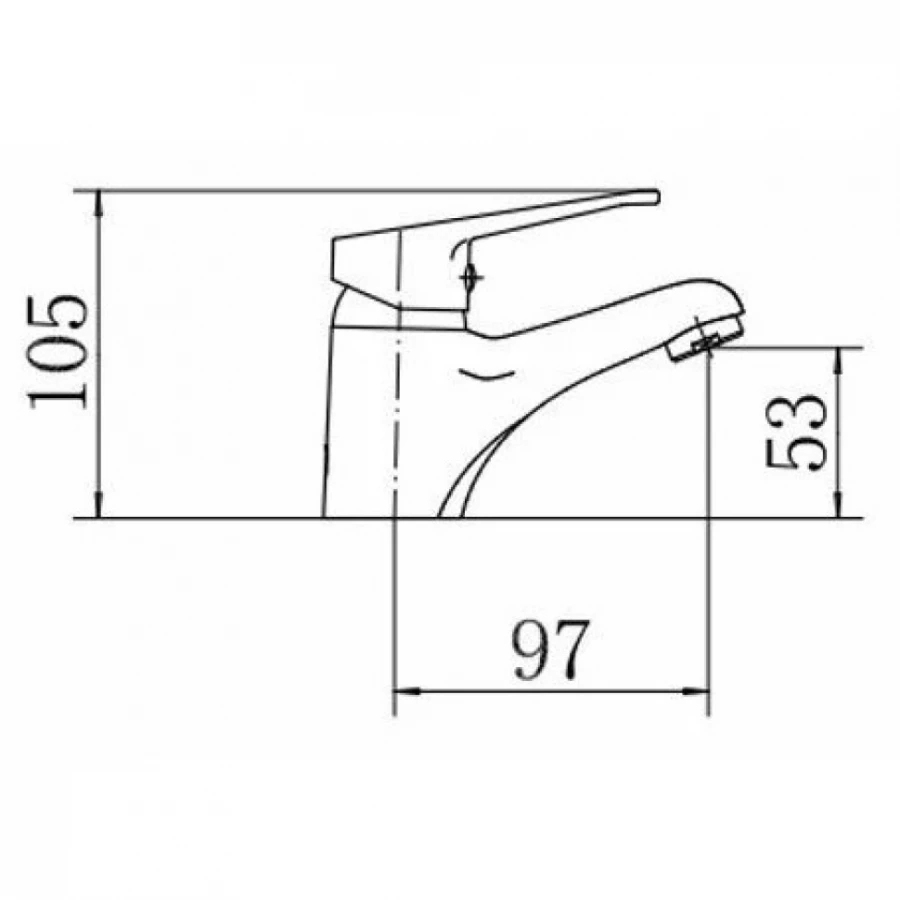 Смеситель для умывальника Fashun Хром A1013