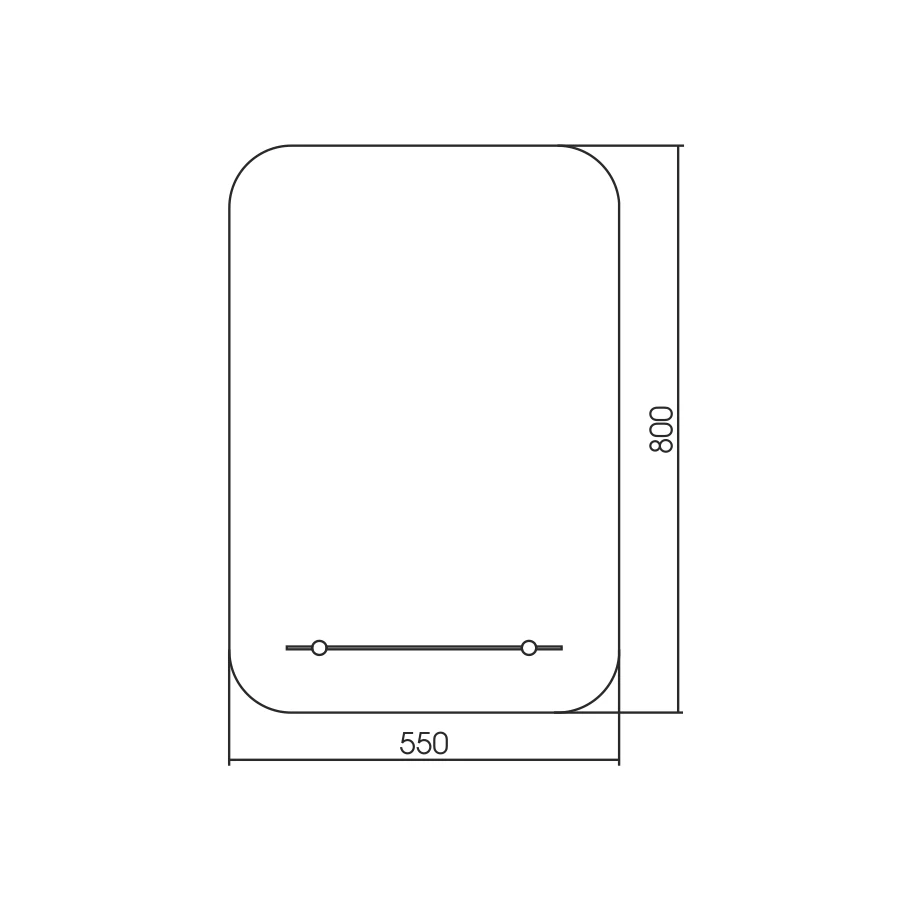 Зеркало Silver Mirrors с полкой Самба ФР-00002405 55x80 см