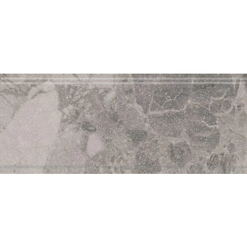 Плитка настенная Kerama Marazzi Рабат Стоун Бордюр обрезной матовый серый KMB2BDA002BR 30x12 см
