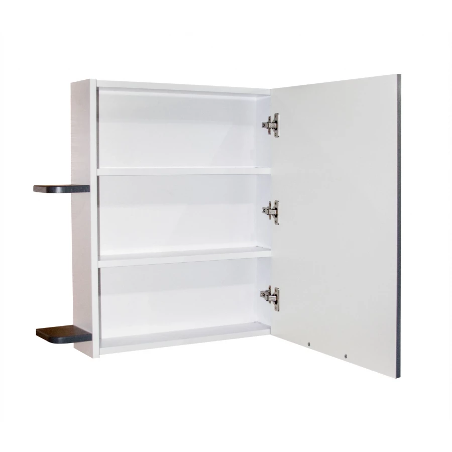 Зеркало-шкаф MixLine навесной без подсветки Байкал-70 серый 539811 67.5x66 см