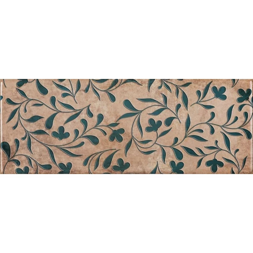 Плитка настенная Cas Ceramica Forever Decor Cream Декор глянцевый коричневый 40х15 см