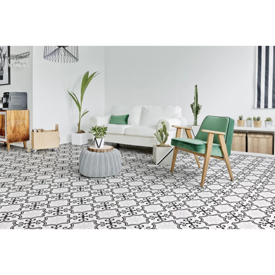 Керамогранит Absolut Keramika Valencia Barcelona Blanco P 25x25 см