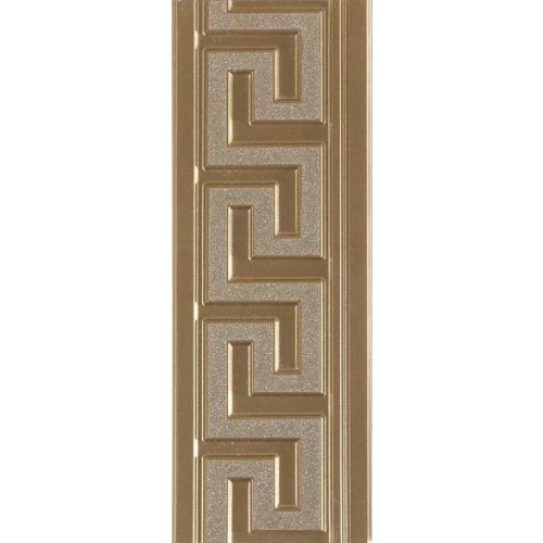 Бордюр Marazzi Listello Evolutionmarble Riv.Oro коричневый 12х32,5 см