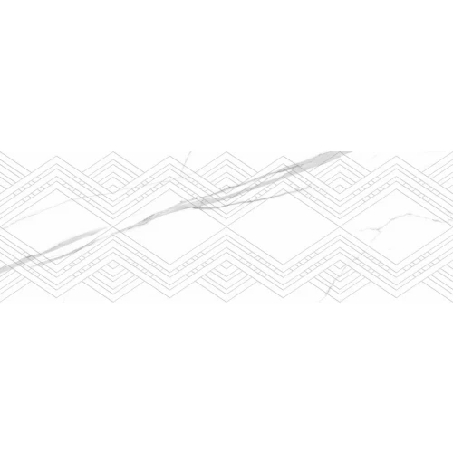 Плитка настенная Dogma Elegante Calacatta Quadri Shine Rettificato глянцевая белая NQ39027D2 90x30 см